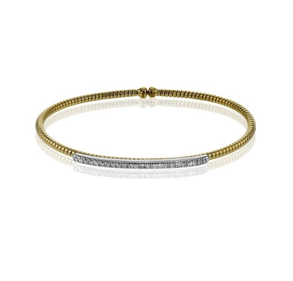 Simon G 18K Yellow Gold Diamond Bangle LB2151-Y
