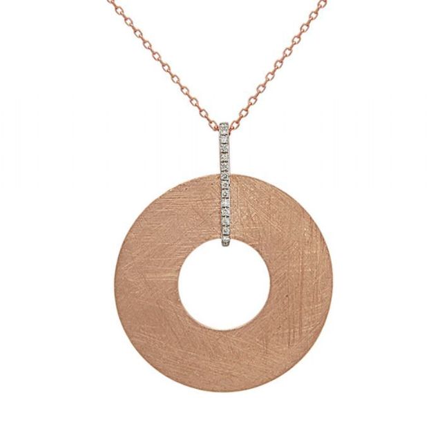 Disc Diamond Pendant