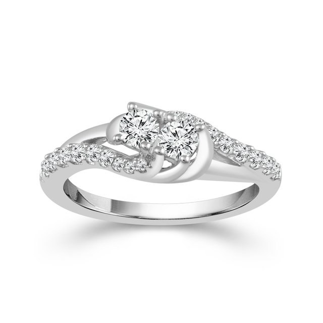 1/2 ct Two Diamond Ring