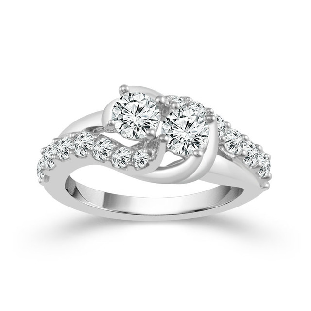 1 1/2 ct Two Diamond Ring