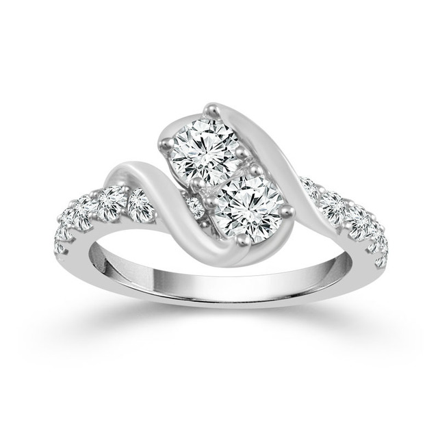 Two Diamond Ring 1 1/2 ct