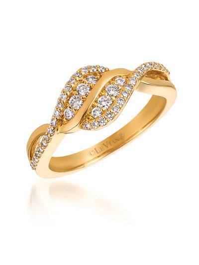 LeVian 14K Honey Gold Ring with Vanilla Diamonds® 1/3 cttw
