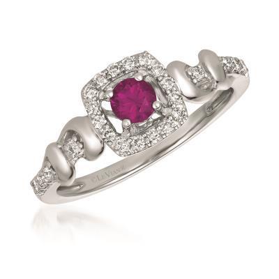 LeVian Passion Ruby Ring with Vanilla Diamond Accents