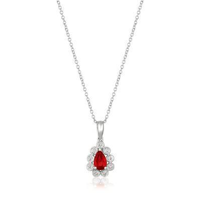 LeVian 14K Vanilla Gold® Passion Ruby Pendant with Vanilla Diamonds®