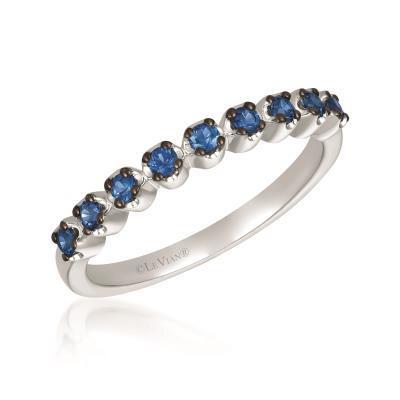 LeVian Cornflower Ceylon Sapphire Nine Stone Prong Set Band