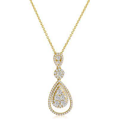 LeVian  14K Honey Gold Pendant with Vanilla Diamonds® 1 cttw