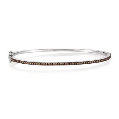 LeVian 14K Vanilla Gold® Bangle with Chocolate Diamonds® 1/2 cttw