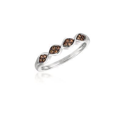 LeVian 14K Vanilla Gold® Ring with Chocolate Diamonds® 1/8 cttw
