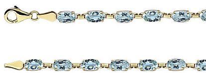 14kt Yellow Gold Sky Blue Topaz 7