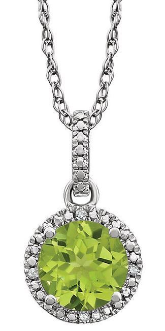 Sterling Silver Peridot 18