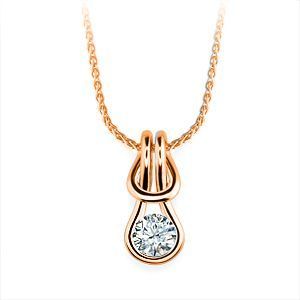 Gorgeous 1 Carat Everlon Diamond Knot Necklace