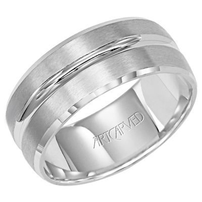 ArtCarved Mens Wedding Band 11-WV7255W8