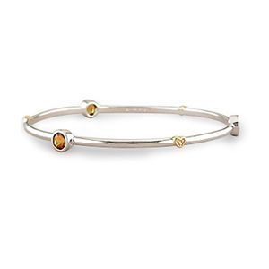 Sterling Silver Citrine Bangle