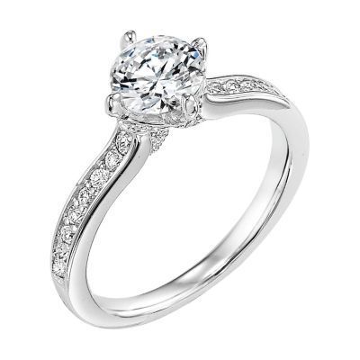 ArtCarved Round Diamond Engagement Ring