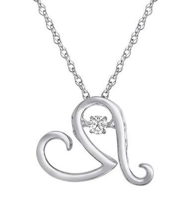 'Steal Her Heart' Heartbeat Diamond Pendant