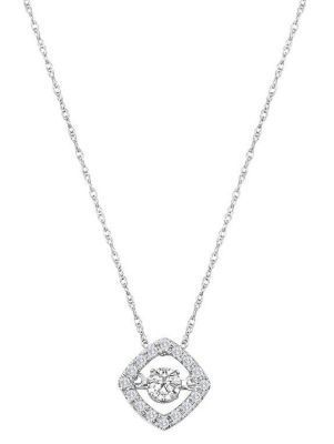 Exquisite Heartbeat Diamond Pendant