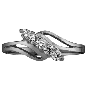 Mothers Ring Style 18 Birthstone Ring with 5 Stones